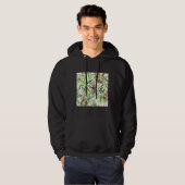 Veste À Capuche Jungle Sloth Sur Vert (Devant entier)