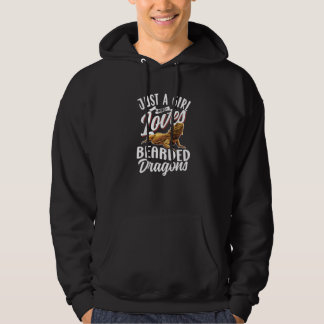 Veste À Capuche Just A Girl Who Loves Bearded Dragons Reptile Mom