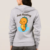 Veste À Capuche Juste Flottant - Cute Seahorse (Dos)