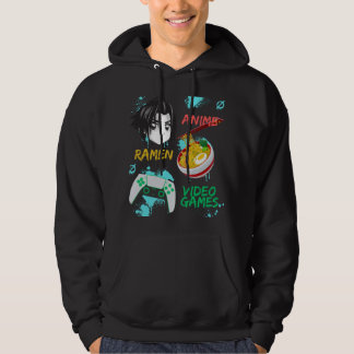 Veste À Capuche Juste Un Garçon Qui Aime Anime Ramen Et Jeux Vidéo
