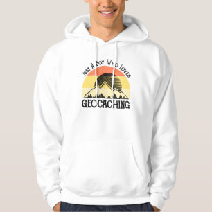 Veste À Capuche Juste Un Garçon Qui Aime Le Géocaching