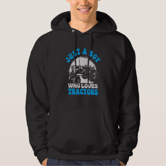 Veste À Capuche Juste un garçon qui aime les tracteurs Enfants tou