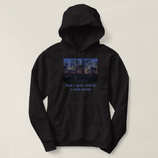 Veste À Capuche Juste une âme calme Lofi Anime Ciel de ville Hoodi