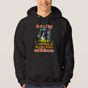 Veste À Capuche Juste Une Fille Qui Aime Le Chien Border Collie Et