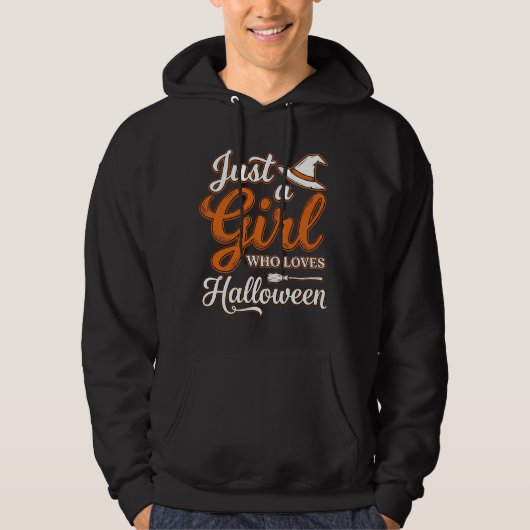Veste À Capuche Juste une fille qui aime le design vectoriel Hallo (Devant)