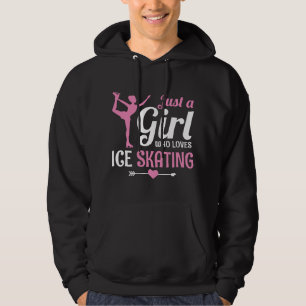 Veste À Capuche Juste une fille qui aime le patinage artistique su