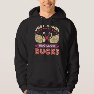 Veste À Capuche Juste Une Fille Qui Aime Les Canards Mignonne Duch