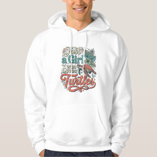 Veste À Capuche Juste une fille qui aime les tortues, modèle de t-