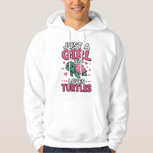 Veste À Capuche Juste une fille qui aime les tortues Vecteur de to