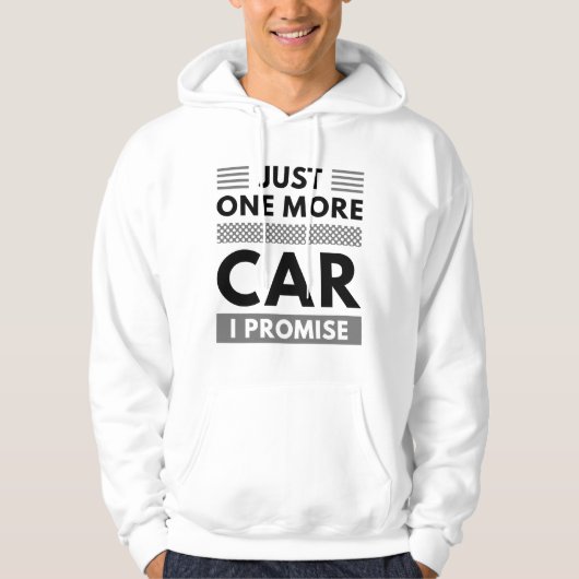 Veste À Capuche Juste Une Voiture De Plus Je Promets (Devant)