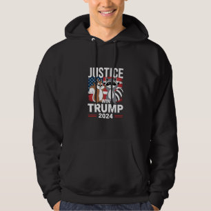 Veste À Capuche Justice pour Peanut Win Trump 2024