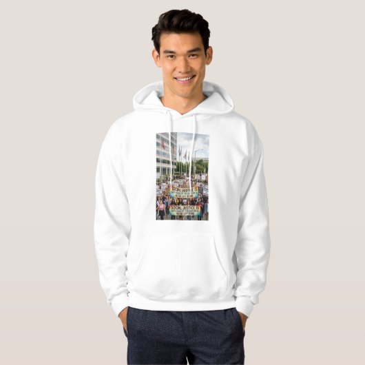 Veste À Capuche Justice sociale (Devant entier)