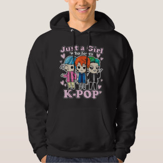 Veste À Capuche K-Pop Juste Une Fille Qui Aime Le Groupe K-Pop Cor