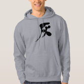 Veste À Capuche [Kanji] Couleur gris (Devant)