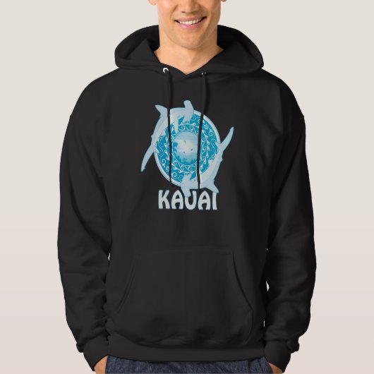 Veste À Capuche Kauai polynésien de requin-marteau (Devant)