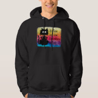 Kawaii chat japonais noir animé chat mignon T-shir