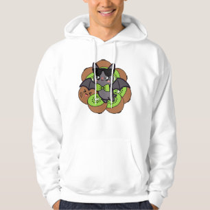 Veste À Capuche Kawaii Kiwi Chauve-souris avec Lunettes de Soleil