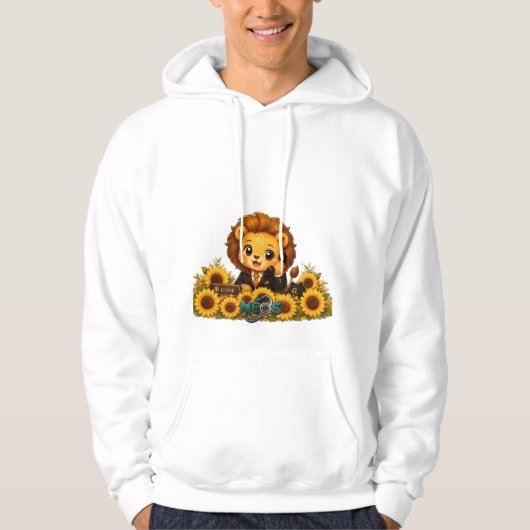 Veste À Capuche Kawaii Zodiaque Neos Lion (Devant)
