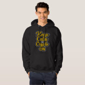 Veste À Capuche Keep Calm and Crypto On Bitcoin BTC Cryptocurrency (Devant entier)