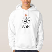 Veste À Capuche Keep Calm And Eat Sushi (Devant)