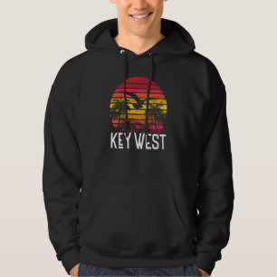 Veste À Capuche Key West Florida Vintage Retro Beach Palm Tree Sur