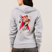 Veste À Capuche Kickboxing | Femmes zip intégrale (Dos)