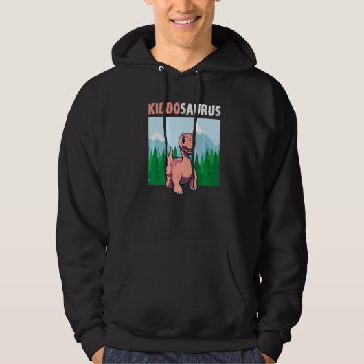 Veste À Capuche Kiddosaurus Dinosaur Cute Kiddo Apatosaurus 1 (Devant)