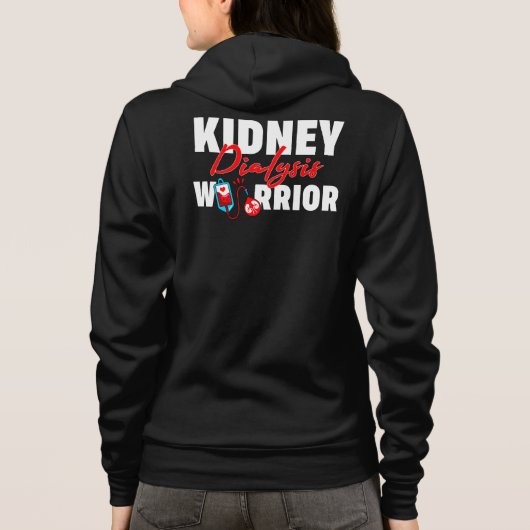Veste À Capuche Kidney Dialysis Warrior Kidney Recipient Matching (Dos)