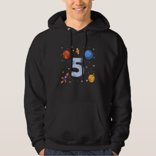 Veste À Capuche Kids Astronaut Rocket Space Boy Ich Bin 5 Ans Bi