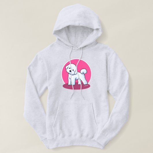 Veste À Capuche KiniArt Bichon Frise (Design devant)