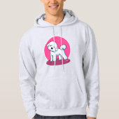 Veste À Capuche KiniArt Bichon Frise (Devant)