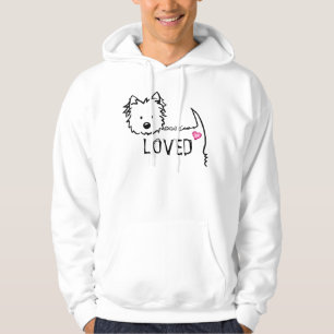 Veste À Capuche KiniArt Westie Terrier LOVE T-Shirt