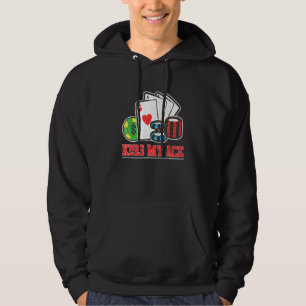 Veste À Capuche Kiss My Ace Poker Bluff Pot Joueur