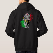 Veste À Capuche Kokopelli batteur rasta (Dos)