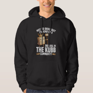 Veste À Capuche Kubb King Viking Joueur d'échecs pelouse jeu Kubb