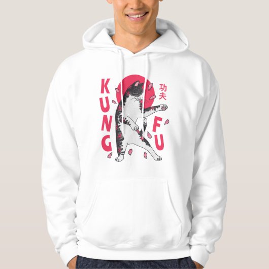 Veste À Capuche Kung Fu Cat (Devant)