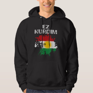 Veste À Capuche Kurdistan Newroz Kurdi Drapeau Son Biji Kurdis