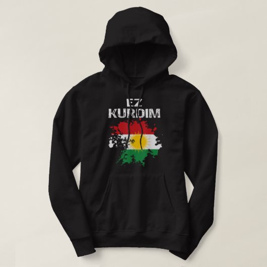 Veste À Capuche Kurdistan Newroz Kurdi Drapeau Son Biji Kurdis (Design devant)
