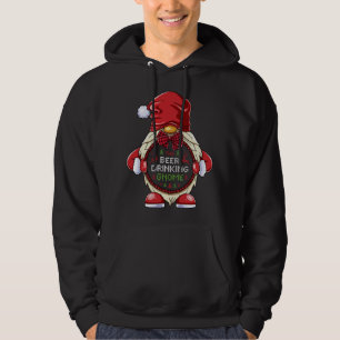 Veste À Capuche La bière Boire Gnome Correspondant Noël de famille
