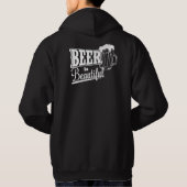 Veste À Capuche La bière est belle (Dos)