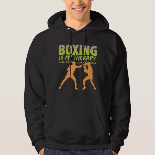 Veste À Capuche la boxe est ma thérapie (Devant)