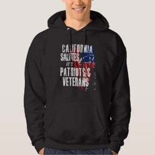 Veste À Capuche La Californie Salue Ses Patriotes Et Anciens Comba