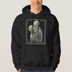Veste À Capuche La Carte de Tarot des Amants Occulte Gothique