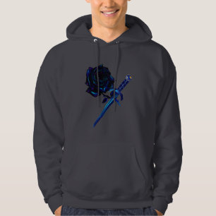 Veste À Capuche La chemise noire de rose et de poignard
