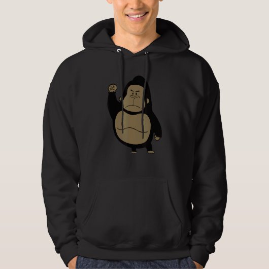 Veste À Capuche La faune de Gorilla King Alpha Ape (Devant)