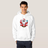 Veste À Capuche La fête de donuts 6 et 7 de Santa (Devant entier)