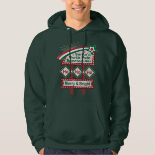 Veste À Capuche La guirlande rétro du Père Noël – Ho Ho Ho Joyeux