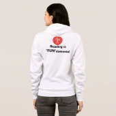 VESTE À CAPUCHE LA LECTURE EST ESSENTIELLE (Dos entier)