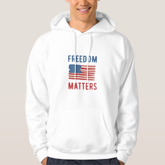 Veste À Capuche La liberté est importante (Devant)