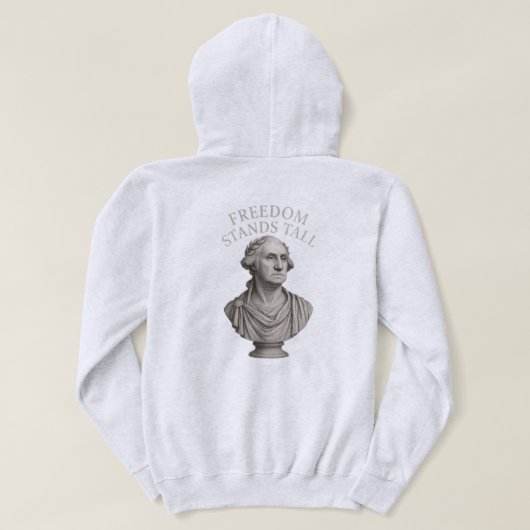 Veste À Capuche La liberté se dresse fièrement – Dignité éternelle (Design dos)